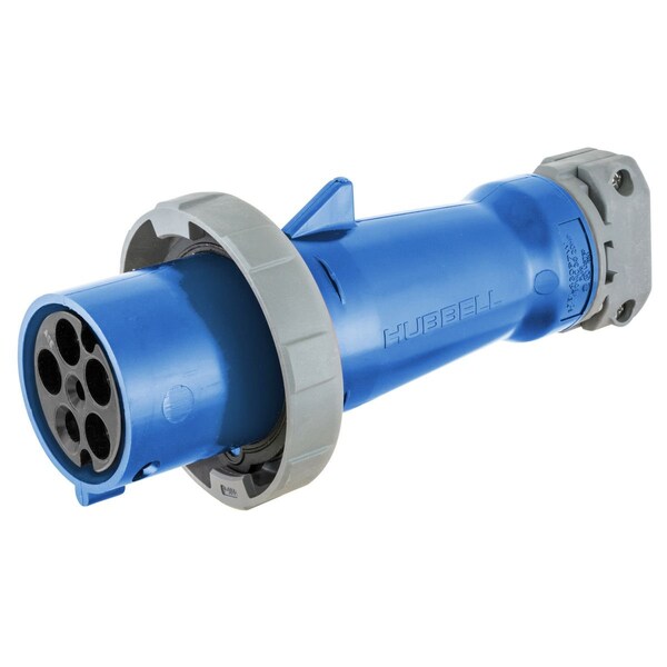 Clavija y enchufe de espiga, 60 A, 120/208V CA, trifásico, 4 polos, NEMA no calificado - HBL560P9WR