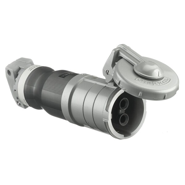 Conector de clavija y enchufe Hubbell Wiring Device-Kellems, 30 A, 250/600V AC, 2 Polos, Estilo I de puesta a tierra, NEMA No Clasificado - HBL330CS1W