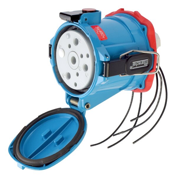 Receptáculo de clavija y enchufe Meltric, 150 A, 480V AC, NEMA 4X - 69-94043-975