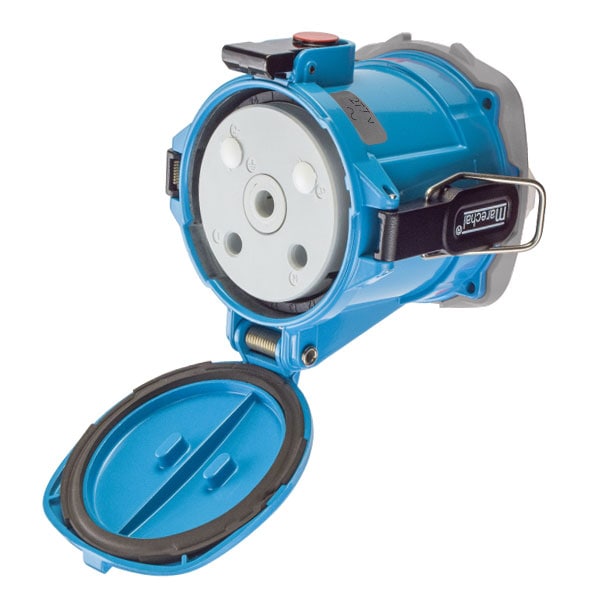 Receptáculo de pasador y enchufe Meltric, 150 A, 277V AC, NEMA 4X - 69-94045