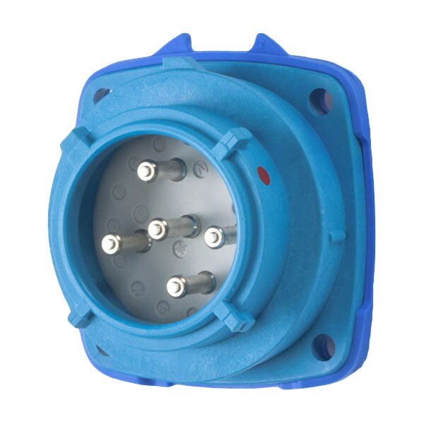 Receptáculo de clavija y enchufe Meltric, 20 A, 120/208V AC, NEMA 4X - 01-N8167