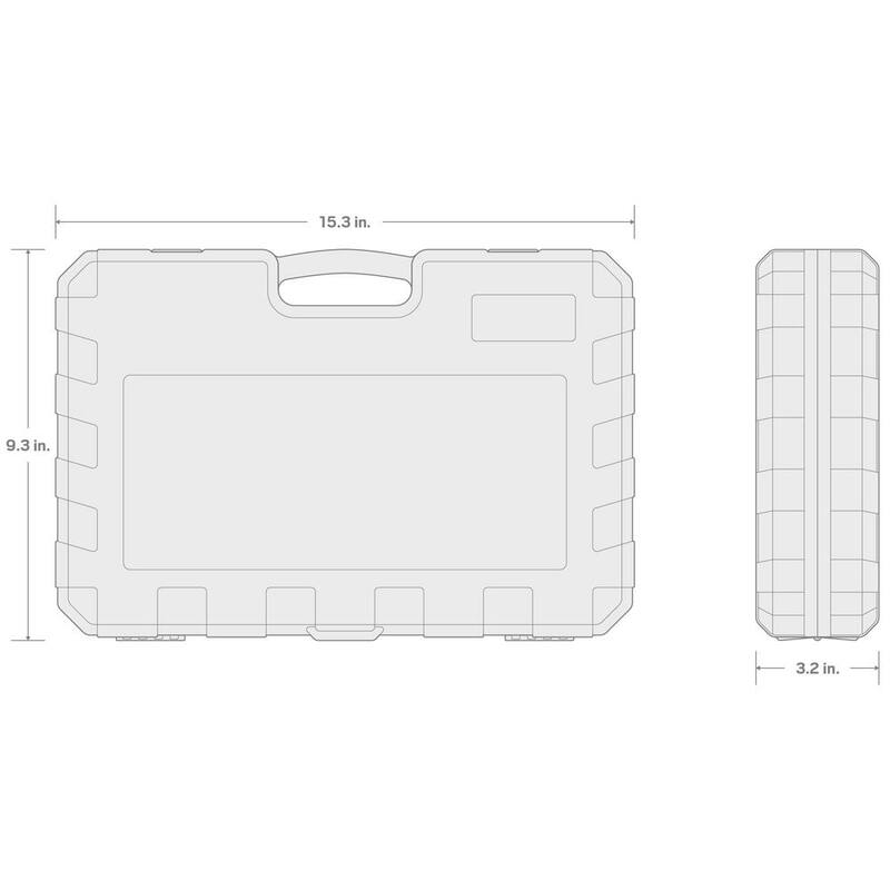 Juego de dados para puntas de 1/2 pulgadas TEKTON (44 piezas) - SHB92304