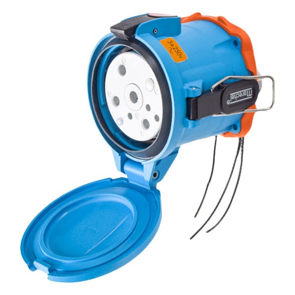 Receptáculo de clavija y enchufe Meltric, 100 A, 250V CA, 3 polos, NEMA 4X - 33-94073-263