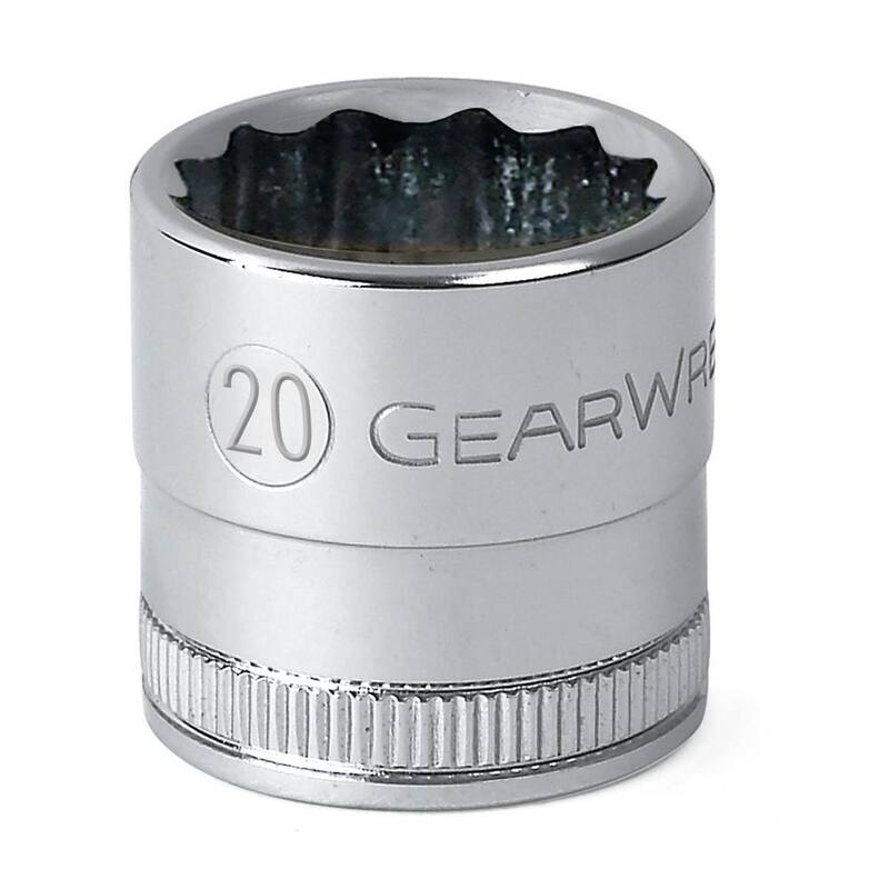 Juego de dados métricos estándar de 12 puntos de 1/2 pulgadas de GEARWRENCH (conjunto de 13 piezas) - 80710D