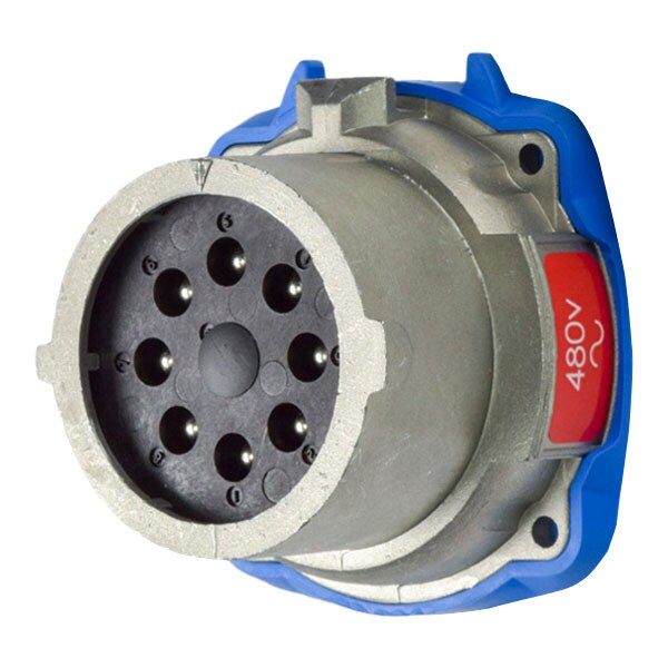 Receptáculo de Clavija y Enchufe Meltric, 20 A, 130/480V AC, 3 Polos - 17-18071