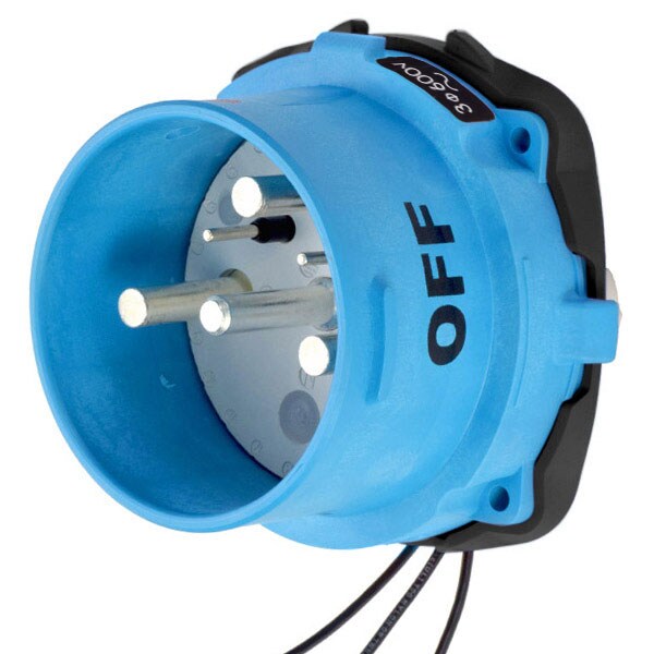 Receptáculo Meltric Pin & Sleeve, 150 A, 600V CA, 3 Polos, NEMA 4X