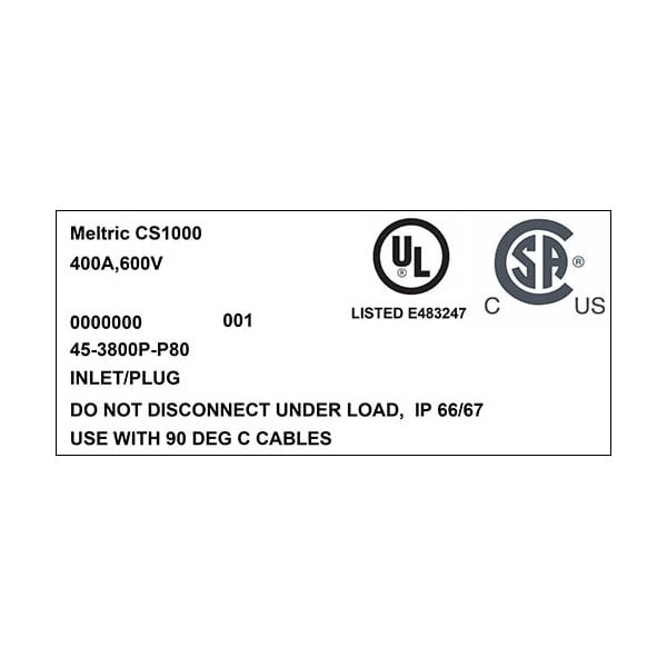 Entrada Meltric 45-3800P-P80 - 45-3800P-P80