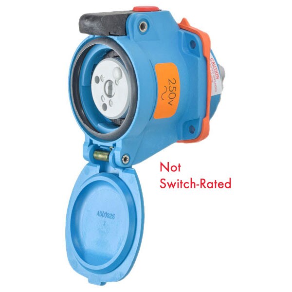 Receptáculo Pin & Sleeve Meltric, 20 A, 250V AC, 2 Polos, NEMA 4X - 63-14072-352