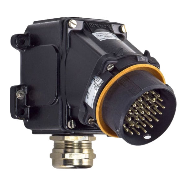 Adaptador de entrada/ángulo de caja Meltric 36-C6003-32M a 30 grados