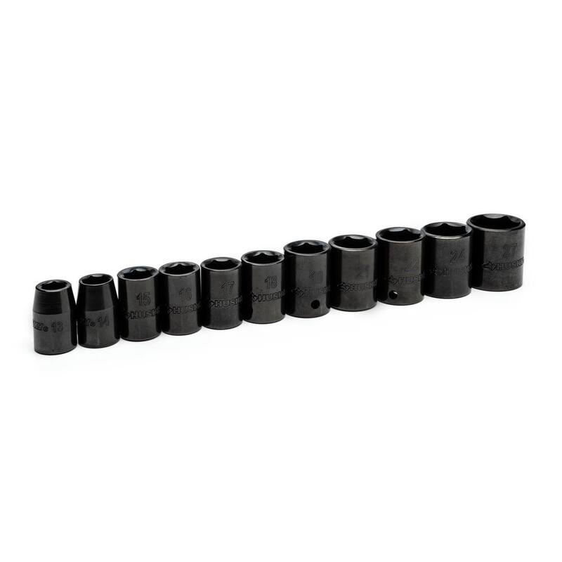 Juego de dados estándar SAE/MM de drive 1/2 pulgadas (22 piezas) - H2DIMS22PC