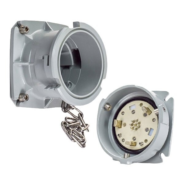 Meltric Entrada Pin & Sleeve, 300 A, 480V CA, Terminal de Prensaestopas de 2 AWG - 750 MCM - Fase de 47-38042