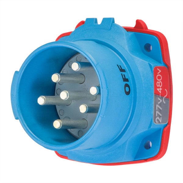 Receptáculo Pin & Sleeve Meltric, 30 A, 600V CA, 3 Polos, NEMA 4X