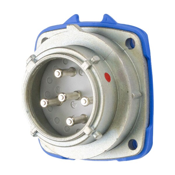Receptáculo de espiga y enchufe Meltric, 20 A, 120/208V AC, NEMA 4X - 09-N8167