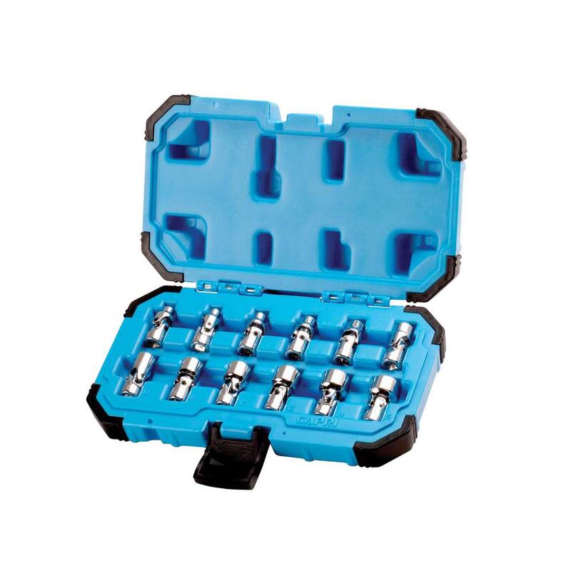 Juego de 12 piezas de dados métricos universales de 1/4 de pulgada de Capri Tools - 1-2125