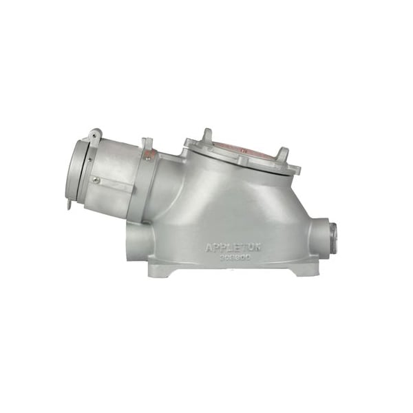 Clavija y enchufe de pasador Appleton Electric, 100 A, 600V CA, tres fases, 4 polos, estilo 2 de puesta a tierra, NEMA 12, 3, 3R, 4, 4X - ACP1034CD