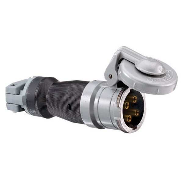 Conector de clavija y enchufe Hubbell Wiring Device-Kellems, 30 A, 250/600V AC, 3 Polos, Conexión a tierra estilo II, NEMA No clasificado - HBL430CS2WR