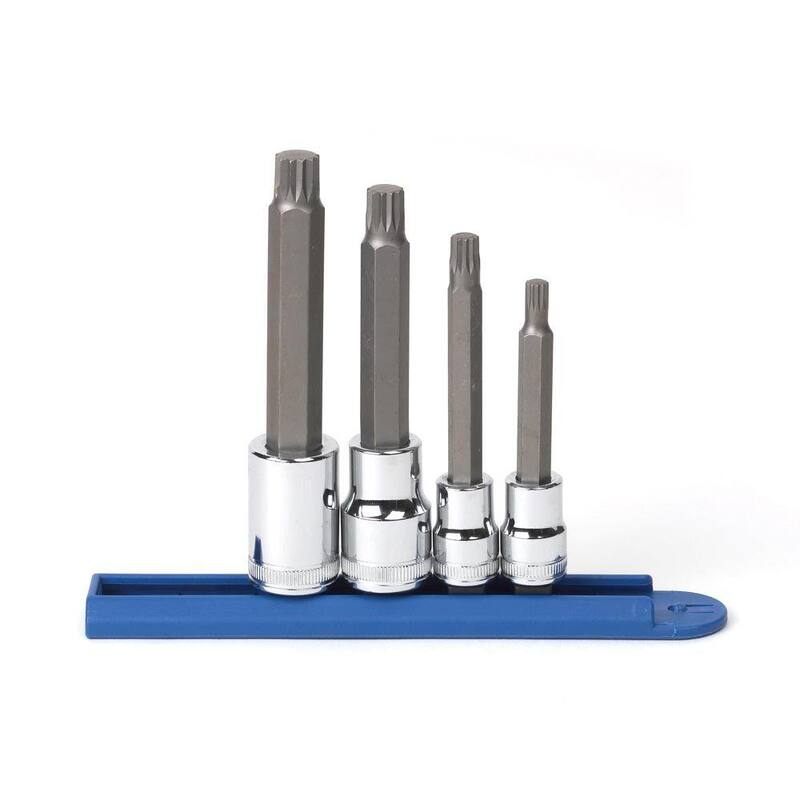 Set de dados métricos de 12 puntos para brocas de 3/8 y 1/2 pulgadas (4 piezas) - 80572 de GEARWRENCH