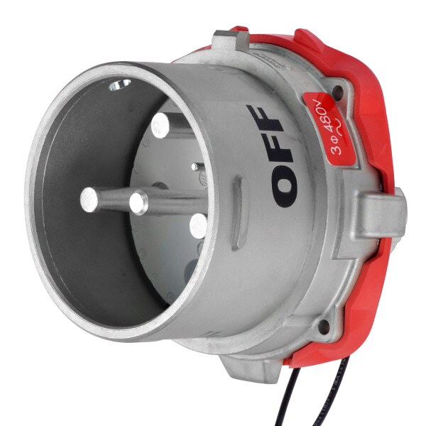 Receptáculo Pin & Sleeve Meltric, 150 A, 480V AC, NEMA 4X - 39-98243-K04-262