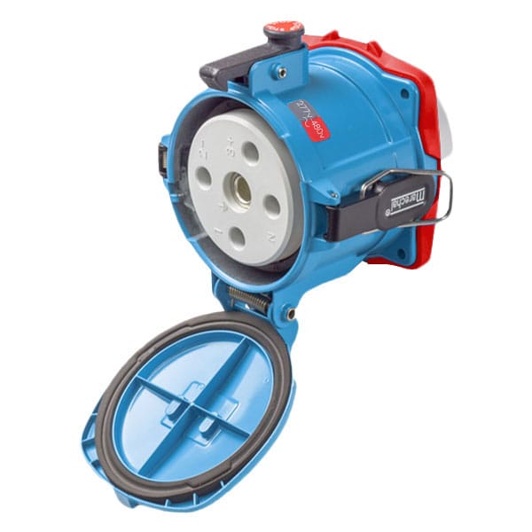 Receptáculo Pin & Sleeve Meltric, 200 A, 277/480V AC, NEMA 4X - 37-24047-A188