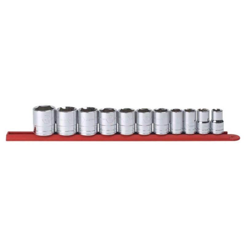 Juego de llaves de vaso estándar de 6 puntos GEARWRENCH de 1/2 pulgada (11 piezas) - 80703