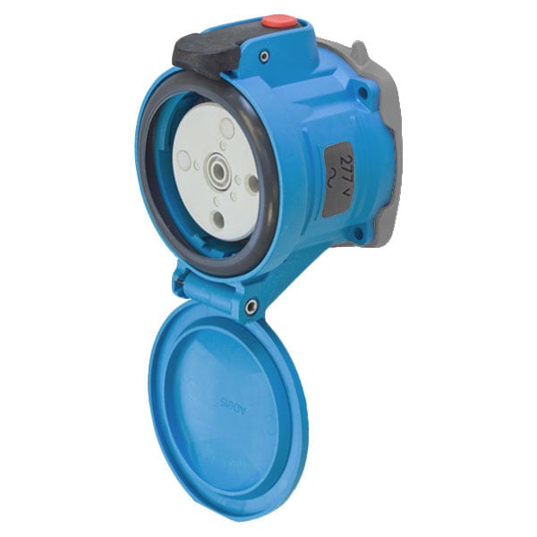 Receptáculo Pin & Sleeve Meltric, 30 A, 277V AC, 3 Polos, NEMA 4X - 63-34045-NC