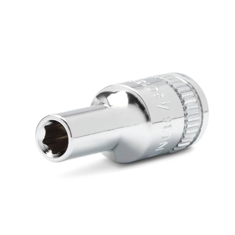 Juego de 13 piezas de medias socket métricas de longitud media de 1/4 pulgadas GEARWRENCH - 80304S-06