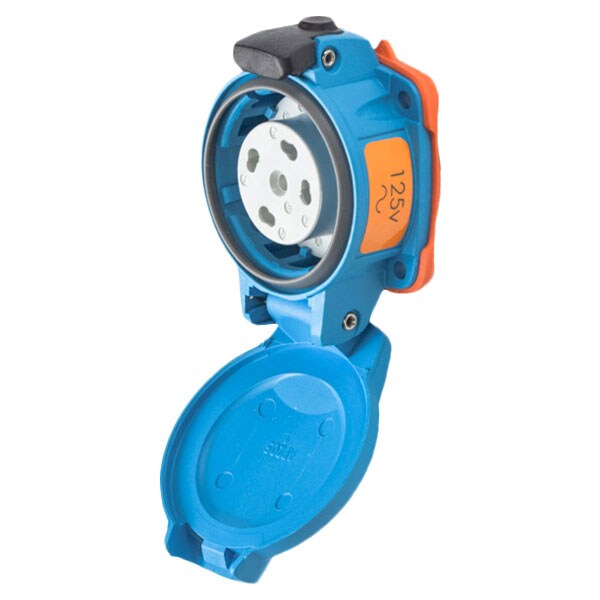 Receptáculo de clavija y enchufe Meltric, 20 A, 125V CA, 3 polos, NEMA 4X - 01-N4075-824-300