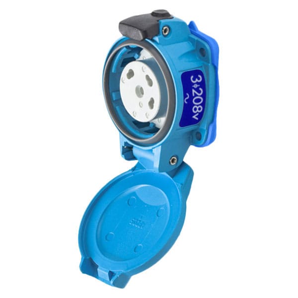 Receptáculo Pin & Sleeve Meltric, 20 A, 208V CA, NEMA 4X - 01-N4163