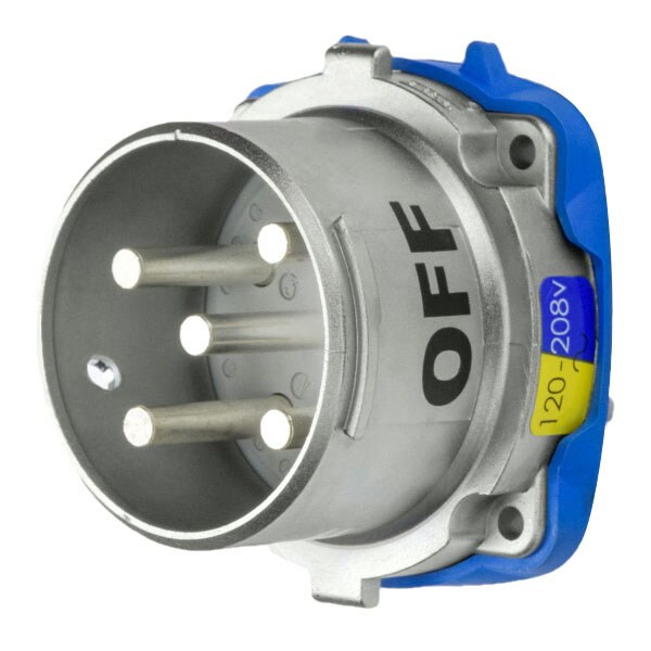 Receptáculo Pin & Sleeve Meltric, 60 A, 120/208V AC, 3 Polos, NEMA 3R - 37-68167