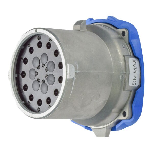 Receptáculo Meltric de clavija y enchufe, 15 A, 50V CA, 3 polos - 17-68130