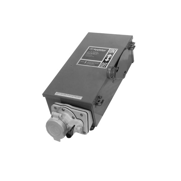 Receptáculo interconectado Appleton Electric, no fusible, 60A, 4P, 3W - WSRD63542N4WSD