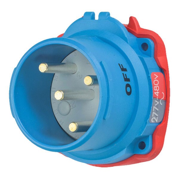 Receptáculo Meltric Pin & Sleeve, 60 A, 277/480V AC, 2 Polos, NEMA 4X - 63-68046