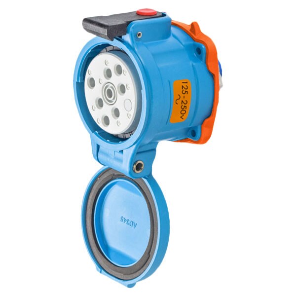 Receptáculo de clavija y toma, 30 A, 125/250V CA, NEMA 3R - 33-34076-974 de Meltric