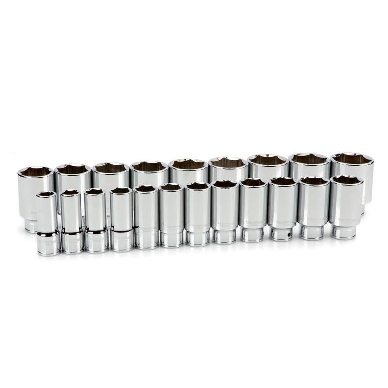 Juego de dados profundos de 6 puntos de 3/4 pulgadas de TEKTON, 3/4-2 pulgadas (21 piezas) - SHD93017