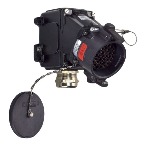 Adaptador de receptáculo/ángulo y caja de 30 grados Meltric 36-C0003-32M