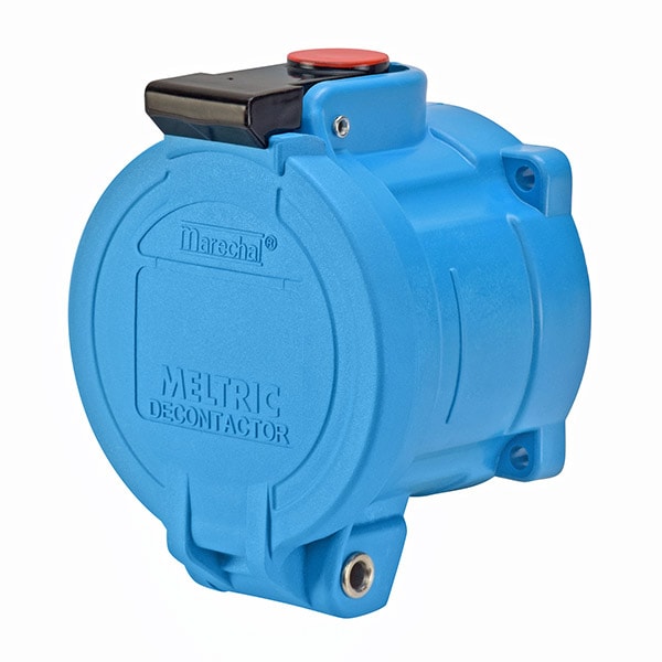 Receptáculo de clavija y enchufe Meltric, 60 A, 250V AC, 2 Polos, NEMA 3R - 33-64072-824