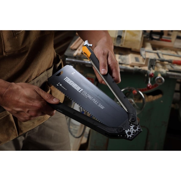 Toughbuilt 9.75 in. Steel Folding Pull Saw 17 TPI Fine 1 pc - TB-H4-21-2X