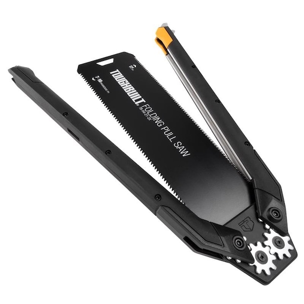 Toughbuilt 9.75 in. Steel Folding Pull Saw 17 TPI Fine 1 pc - TB-H4-21-2X