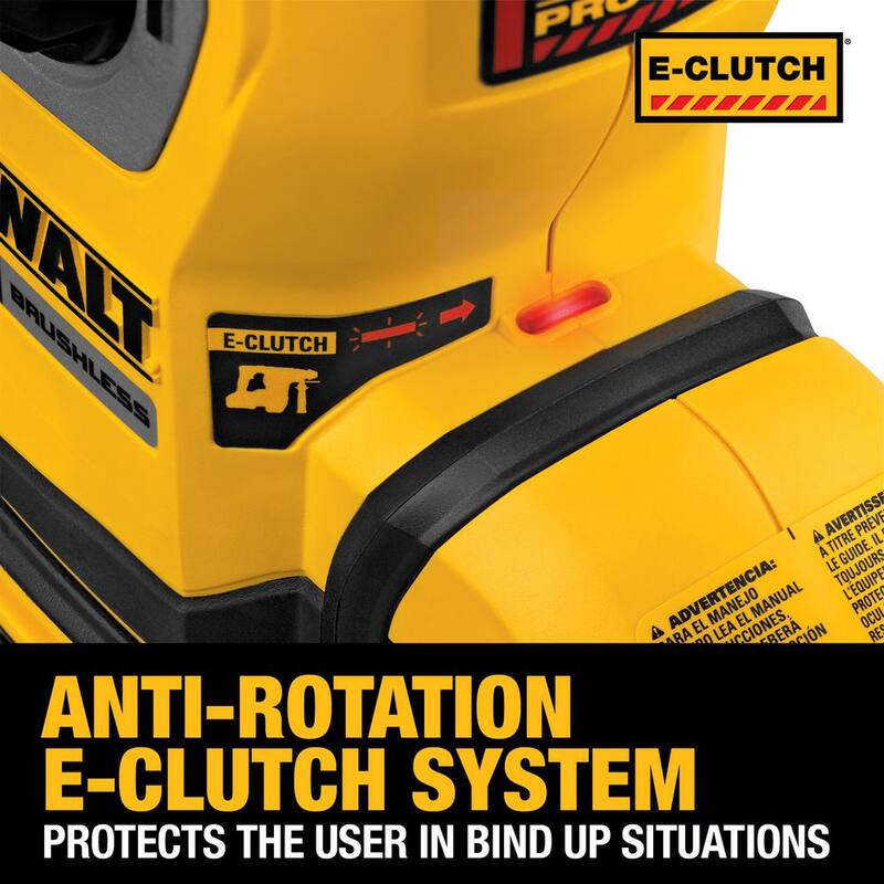 Martillo rotativo SDS Plus en L de 20V MAX XR sin escobillas inalámbrico DEWALT de 1-1/8 pulg. (Sólo la herramienta) - DCH293B