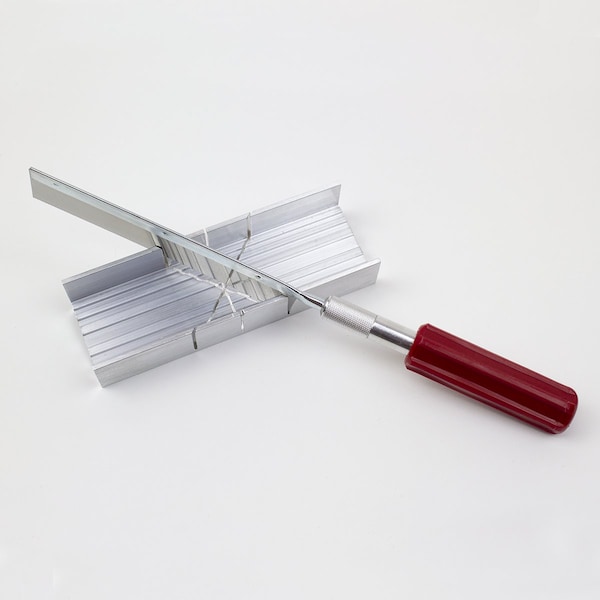 Excel Blades Metal Mitre Box Set with Heavy Duty Handle and Razor Saw Blade, 12pk - 55666