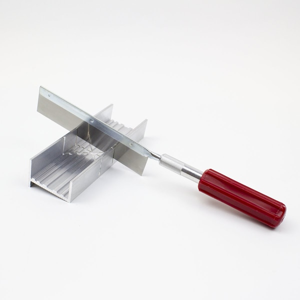 Excel Blades Metal Mitre Box Set with Heavy Duty Handle and Razor Saw Blade, 12pk - 55666