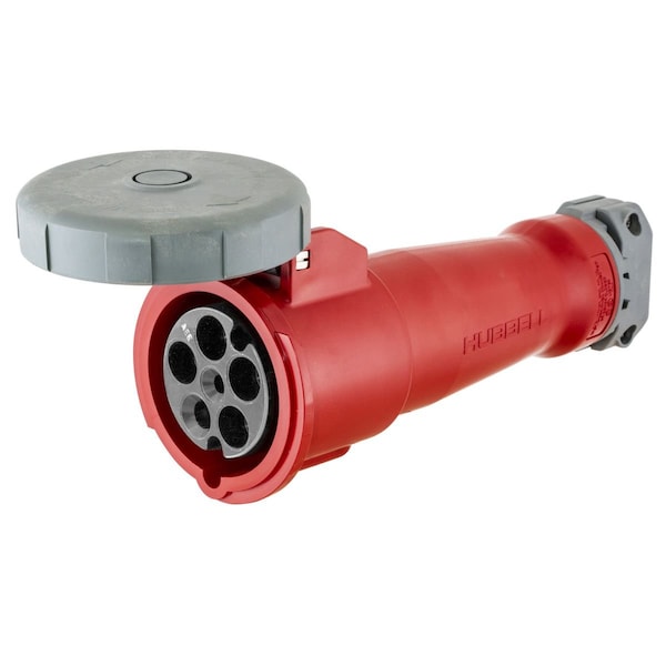 Conector de clavija y enchufe Hubbell Wiring Device-Kellems, trifásico, 4 polos, NEMA no calificado - HBL520C6W