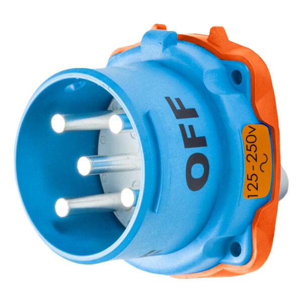 Receptáculo de clavija y enchufe Meltric, 100 A, 3 polos, NEMA 3R - 31-68177-K07