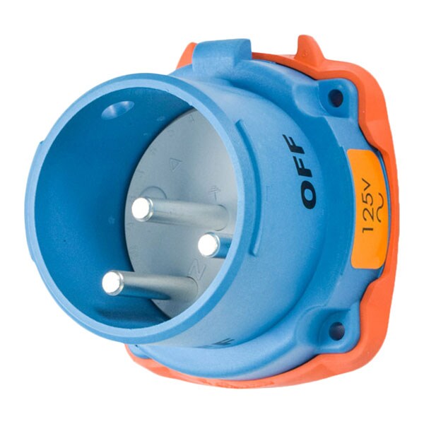 Receptáculo Pin & Sleeve Meltric, 30 A, 125V AC, NEMA 4X - 33-38075-4X