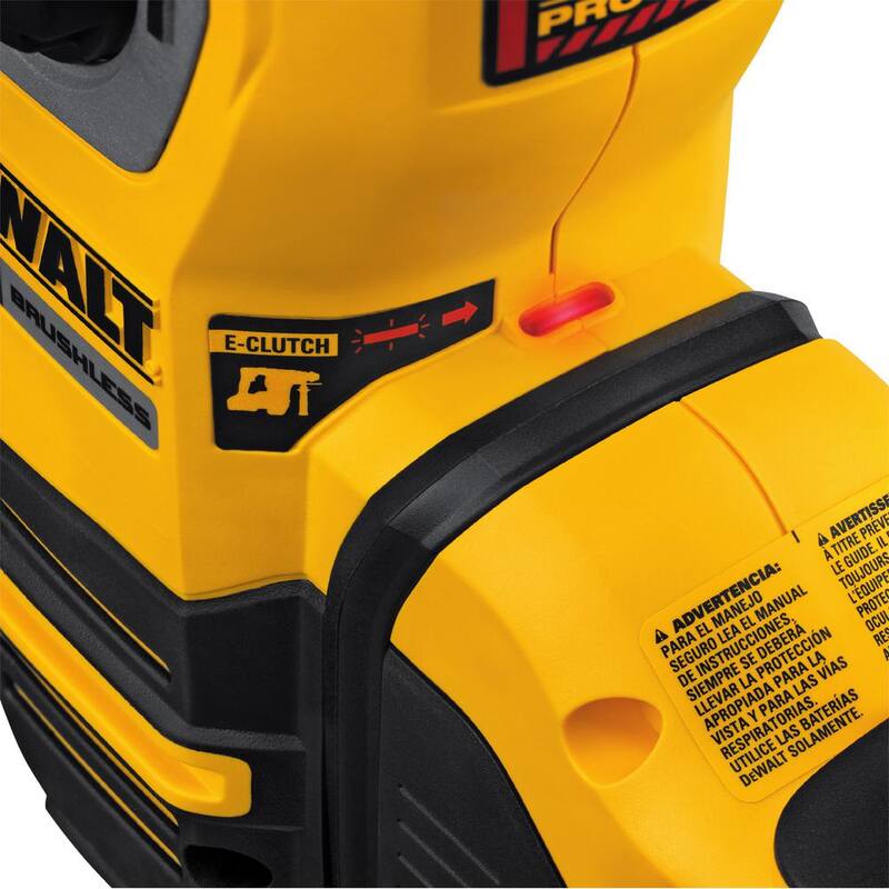 Martillo rotativo SDS Plus en L de forma inalámbrica y sin escobillas DEWALT 20V MAX XR de 1-1/8 in, (2) Baterías de 20V 6.0Ah y Cargador - DCH293R2