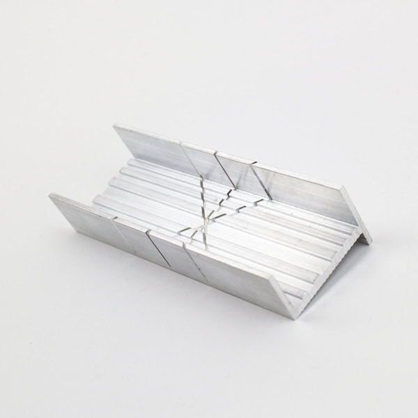 Excel Blades Metal Mitre Box, 5.27" Mini Aluminum Hand Powered Mitre Box, 12pk - 55665