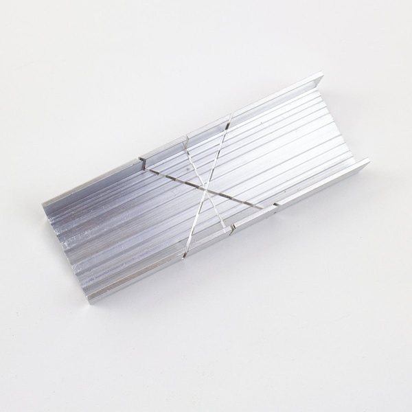 Excel Blades Metal Mitre Box, 5.27" Mini Aluminum Hand Powered Mitre Box, 12pk - 55665