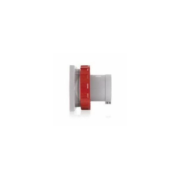 Entrada de clavija y enchufe Leviton, 63 A, 440/460V CA, 3 Polos, conexión a tierra IEC - W363-B11