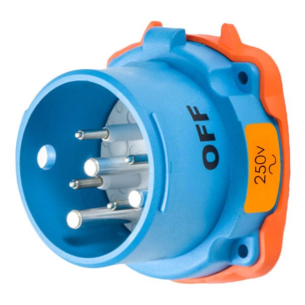 Receptáculo de clavija y enchufe Meltric, 30 A, 250V AC, 2 Polos, NEMA 3R - 33-38072-974