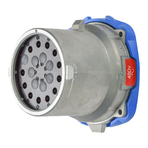 Receptáculo Pin & Sleeve Meltric, 20 A, 480V AC, 3 Polos - 17-68111